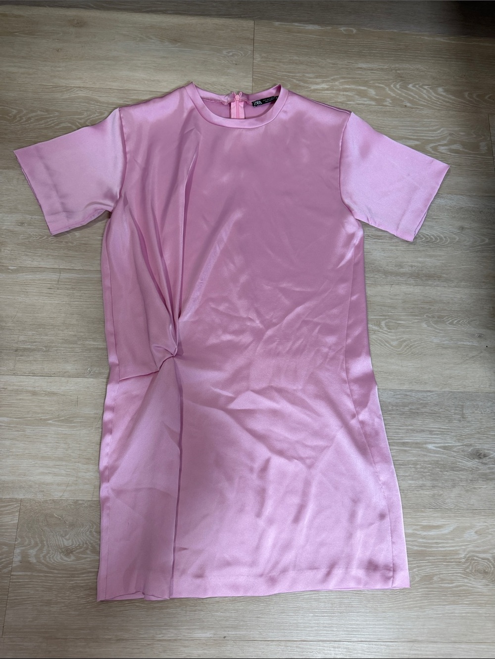 Zara Pink Silk Dress